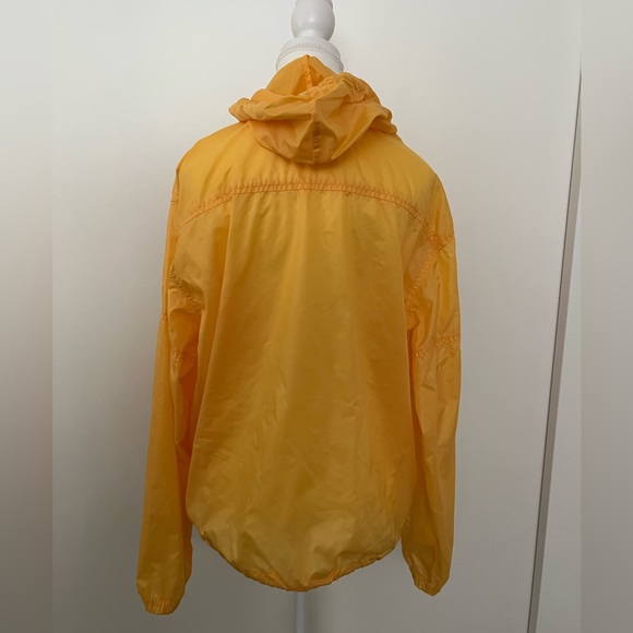 Vintage Izod Lacoste Yellow Quarter Zip Hooded Men’s Windbreaker Size M - Picture 5 of 11
